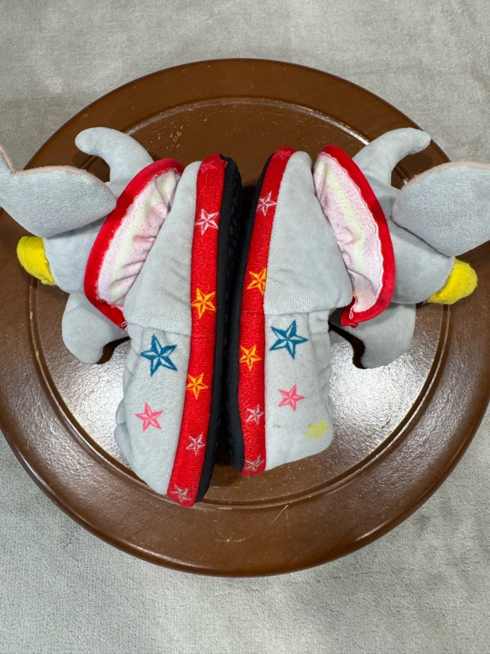 Disney Dumbo Plush Kids Slippers Size:9-10